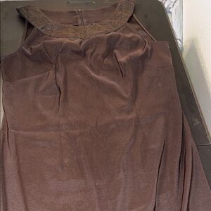 Dress Barn Brown Asymmetrical Women's Dress